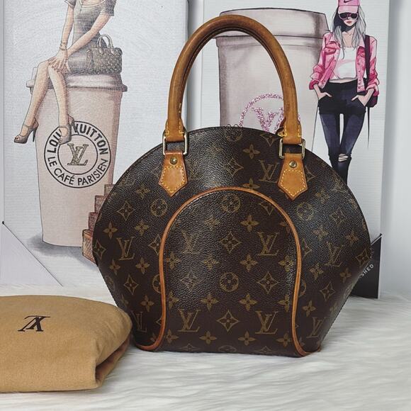 AUTHENTIC LOUIS VUITTON ELLIPSE PM HANDBAG MONOGRAM TH0033 - Picture 1 of 13